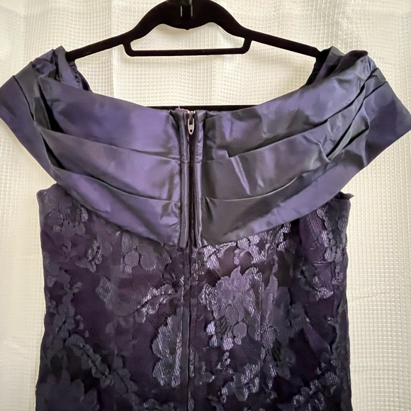 NWT VINTAGE JESSICA HOWARD BY MITCHELL RODBELL “LACE” Sz 8 Purple Dress Made USA - Picture 5 of 6
